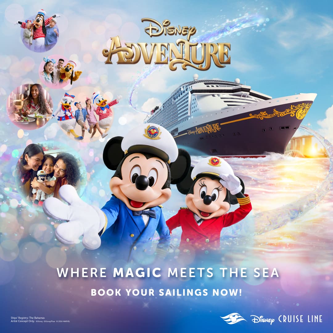 Disney Adventure ล่องทะเลครอบครัวจากสิงคโปร์ 4 วัน 3 คืน